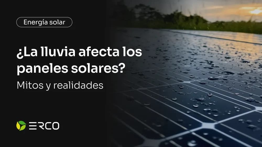 ¿La lluvia afecta los paneles solares?